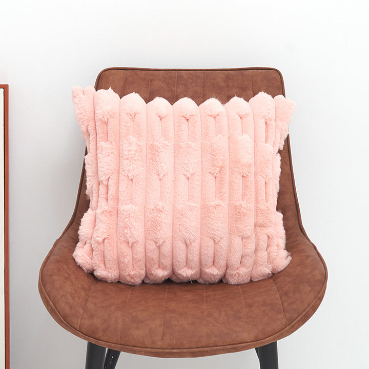 Plush Textured Decorative Cushion