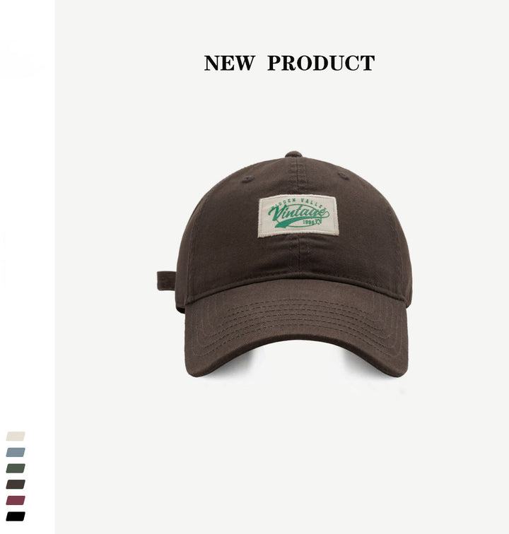Vintage-Inspired Casual Cotton Adjustable Cap