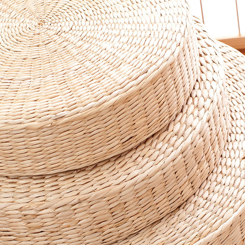 Handwoven Pouf in Boho Style Kalsten