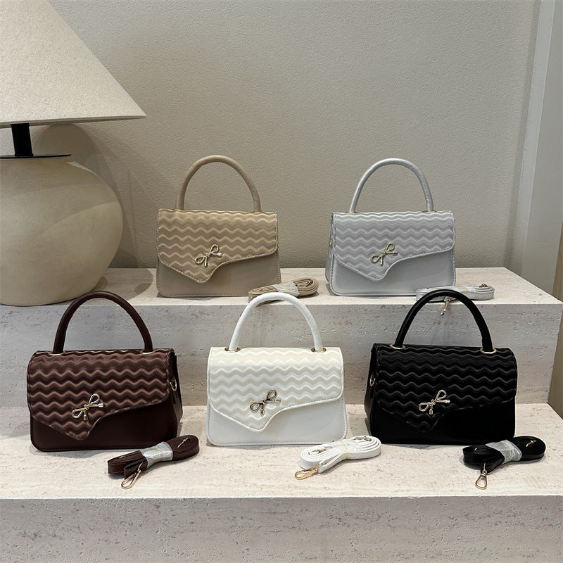 WoChic Textured Handheld Satchel Bag Kalsten