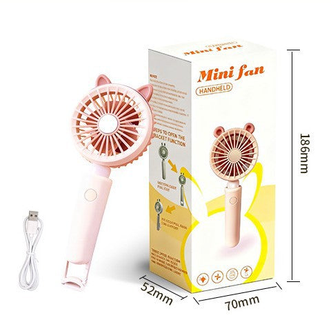 Women portable cat ears hand fan Kalsten