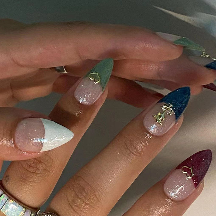 Artful Nail Tips with Glamorous Accents Kalsten