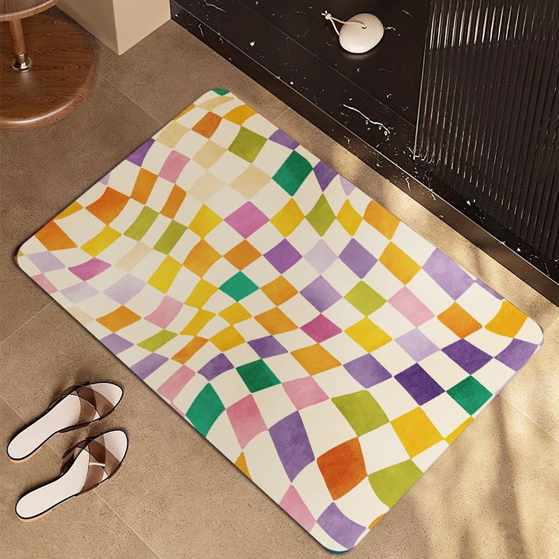 Abstract Patterned Bath Mat