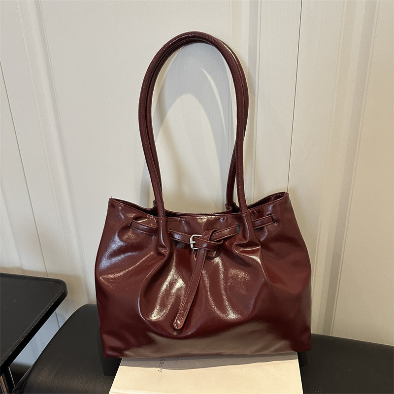 Elegant Glossy Handheld Tote Bag
