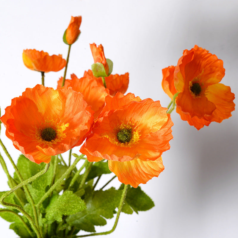 Artificial Poppy Floral Stem