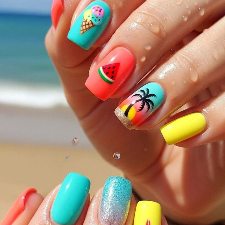 Summer-Inspired 3D Nail Art Set Kalsten