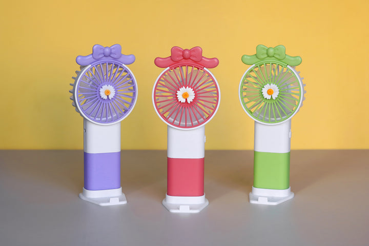 Unisex handheld fan with colorful design and adjustable tilt Kalsten