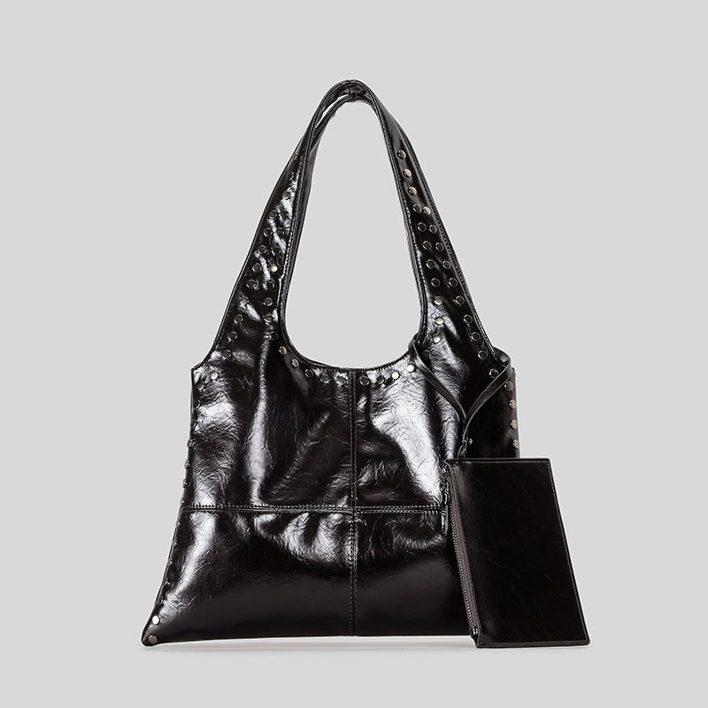 Sleek Multi-Pocket Tote Bag