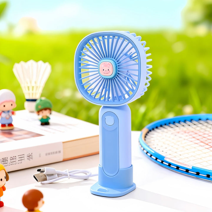 Women's Portable Hand Fan with USB Charging Function and Cute Design Kalsten