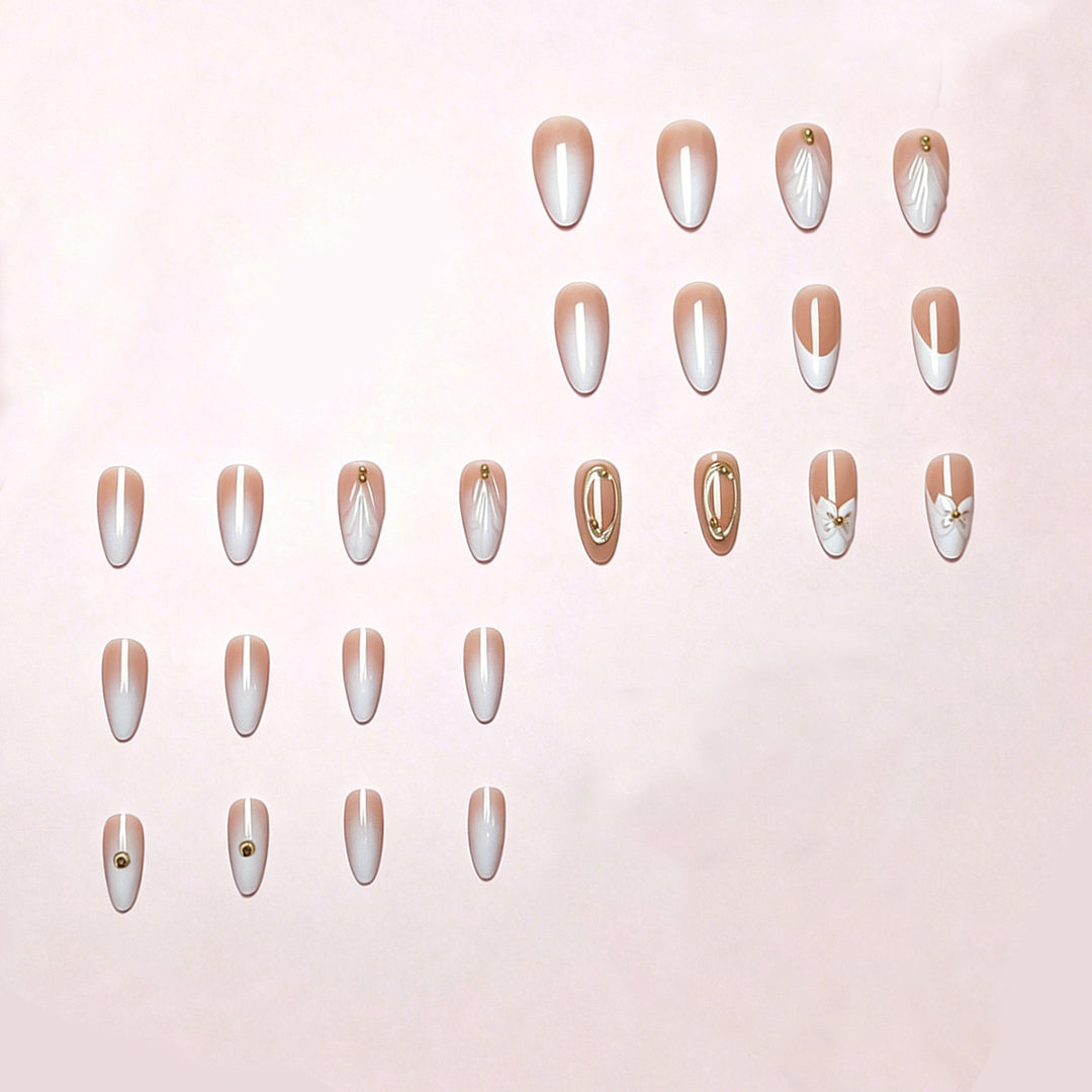 Floral Elegance Press-On Nail Tips Kalsten