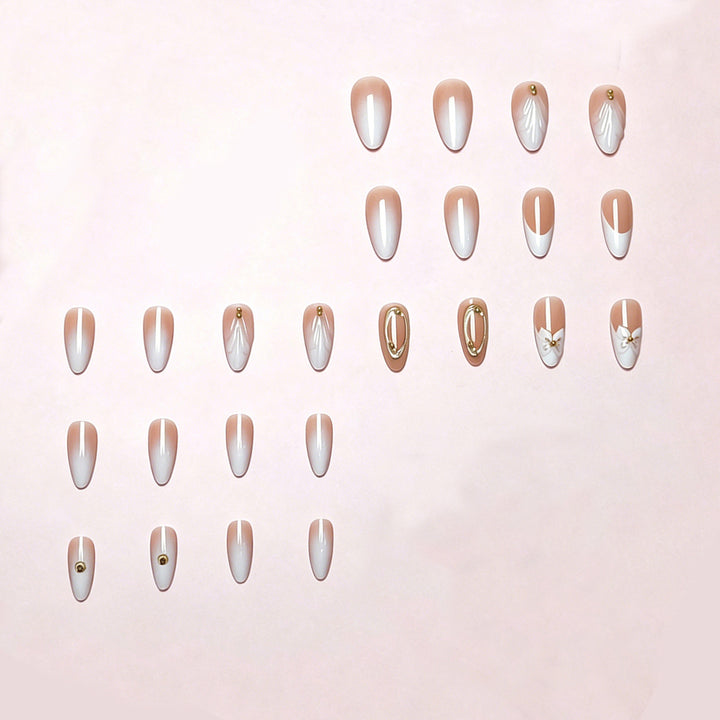 Floral Elegance Press-On Nail Tips Kalsten
