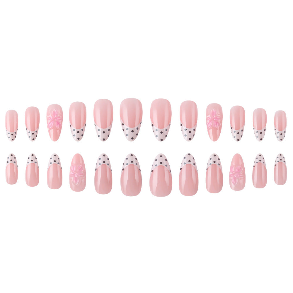Elegant Floral Press-On Nail Art Kalsten