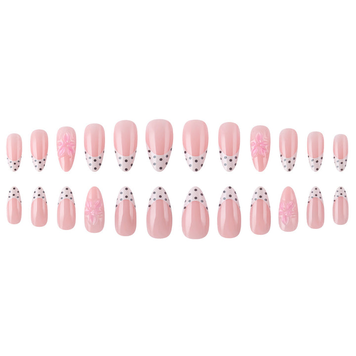 Elegant Floral Press-On Nail Art Kalsten