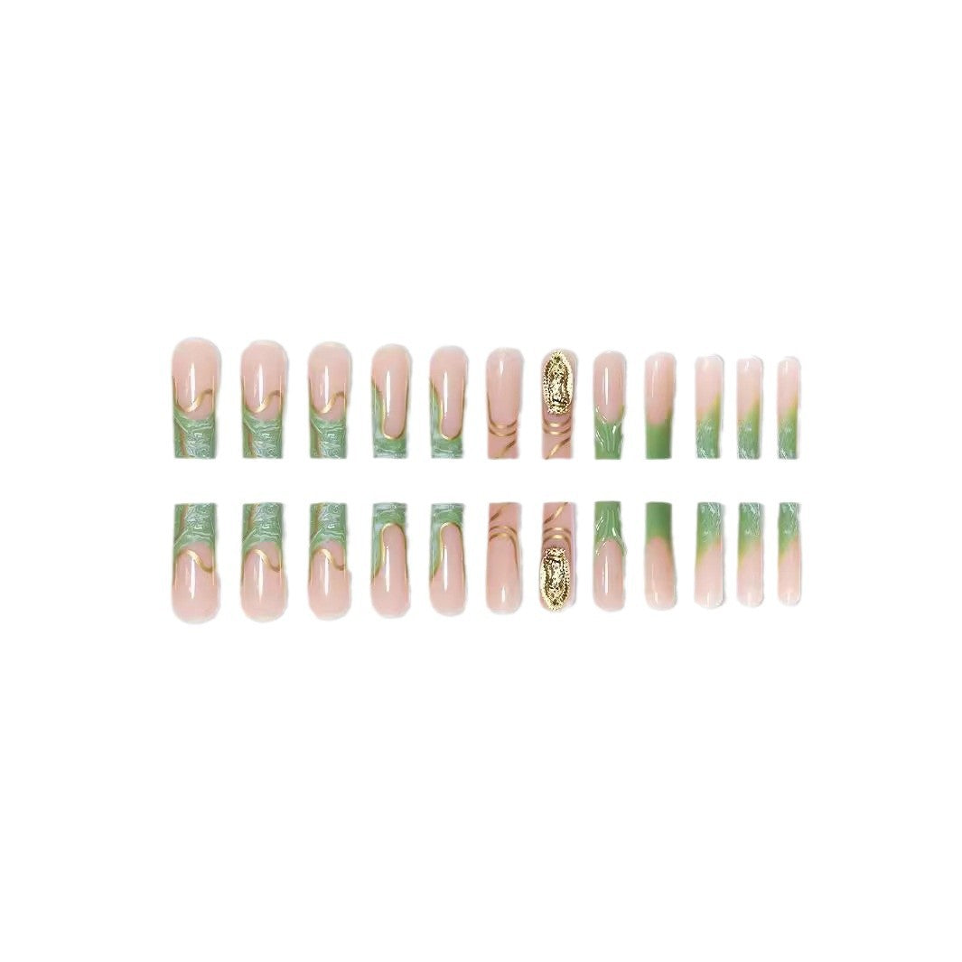 Decorative Long Acrylic Nail Extensions Kalsten