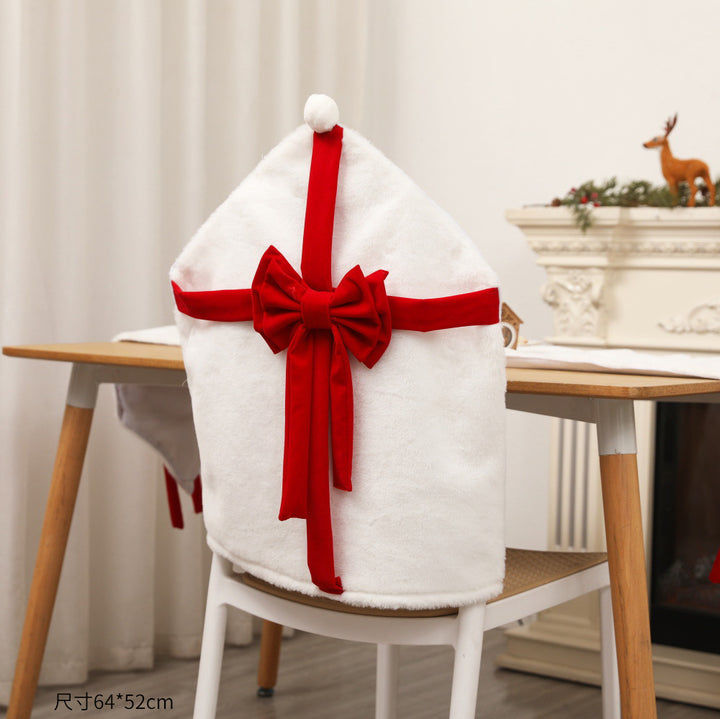 Plush Christmas Chair Cover