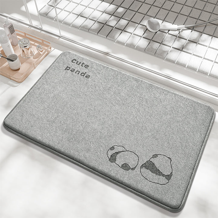 Playful Bunny Design Bath Mat Kalsten