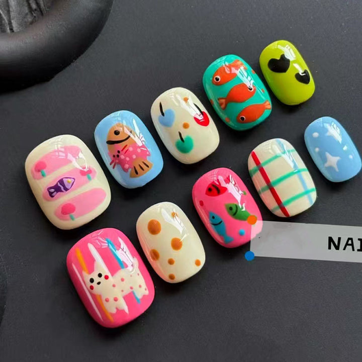 Playful Artistic Nail Art Design Set Kalsten