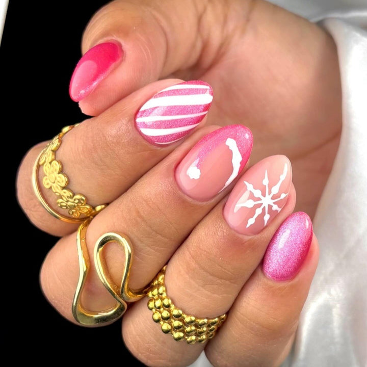 Nail art set with Creative Winter Design Kalsten