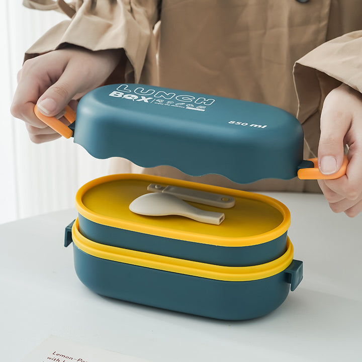Versatile Leak-Proof Lunch Box with Secure Locking Mechanism