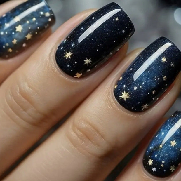 Celestial Galaxy Nail Art Kalsten