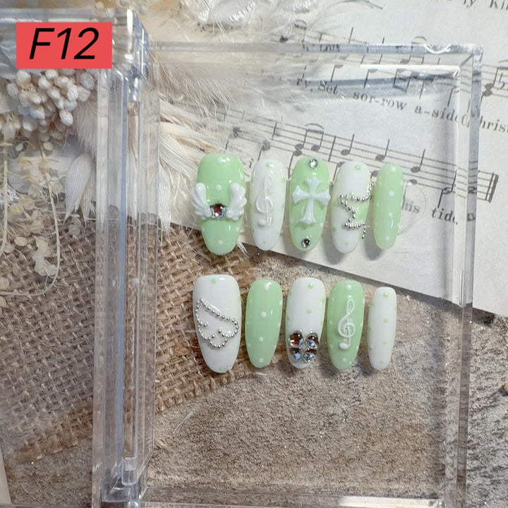 Decorative Press-On Nail Art Set 1790731572