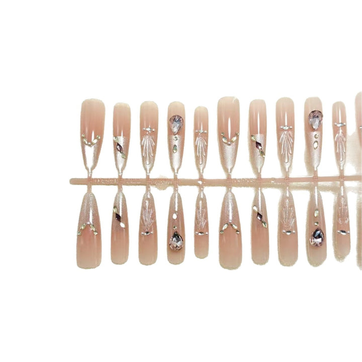 Artificial nails with luxurious decoration Kalsten