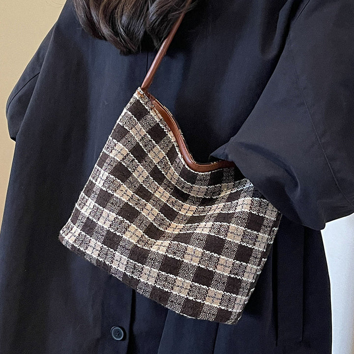 Classic Checkered Shoulder Bag