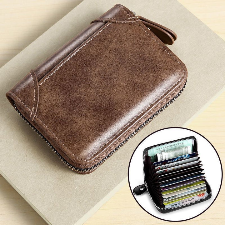 Premium Leather Zippered Wallet Kalsten