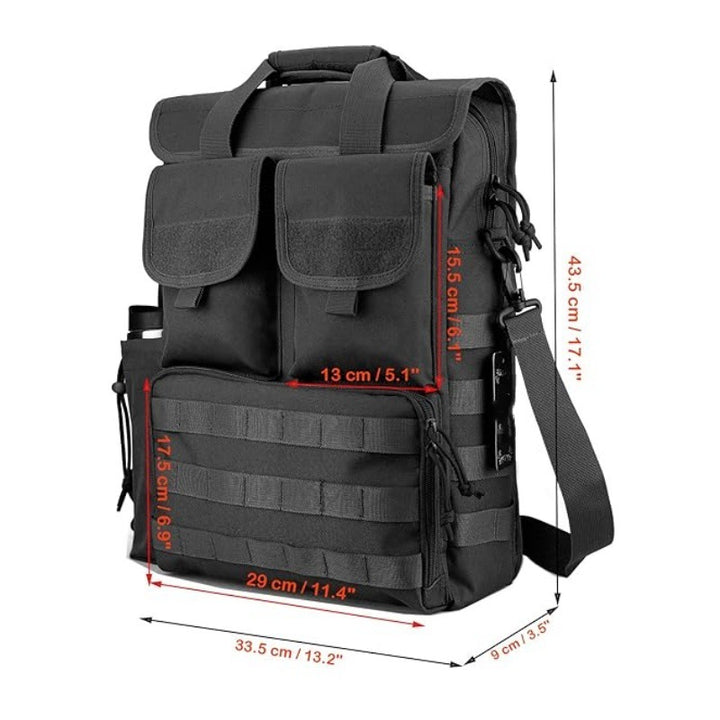 Tactical shoulder backpack with multiple organizer pockets Kalsten