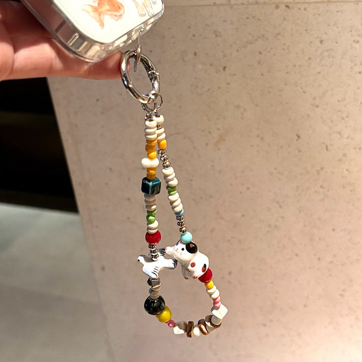 Handmade Beaded Charm Keychain Kalsten 1790135473
