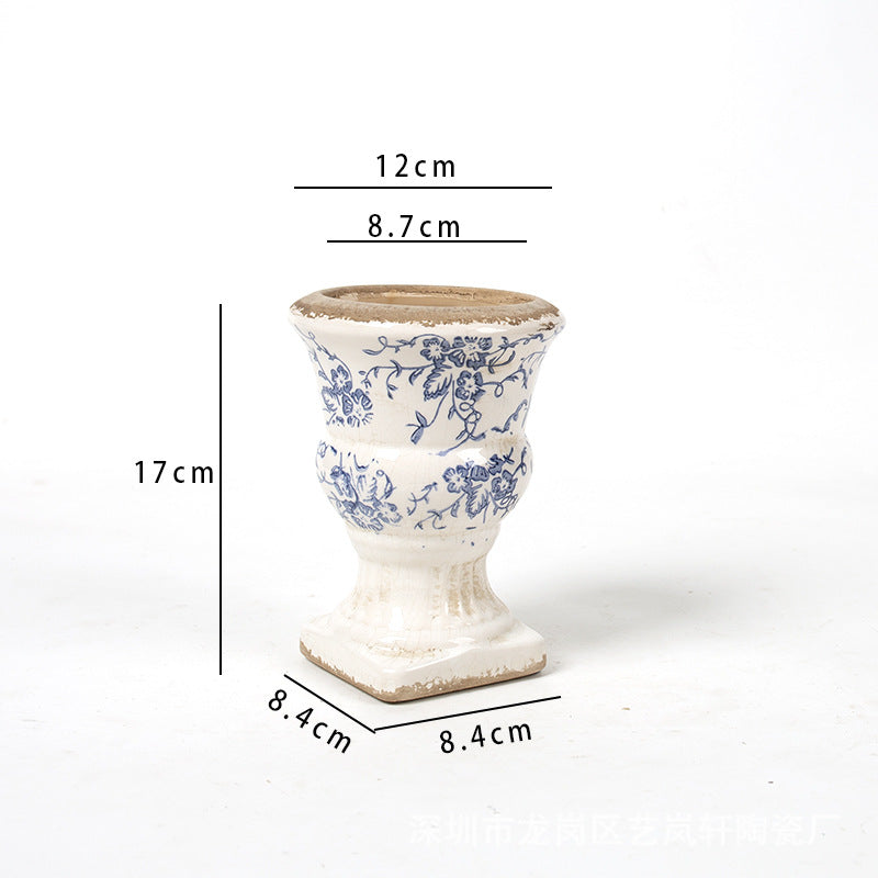 Floral Ceramic Planter Kalsten