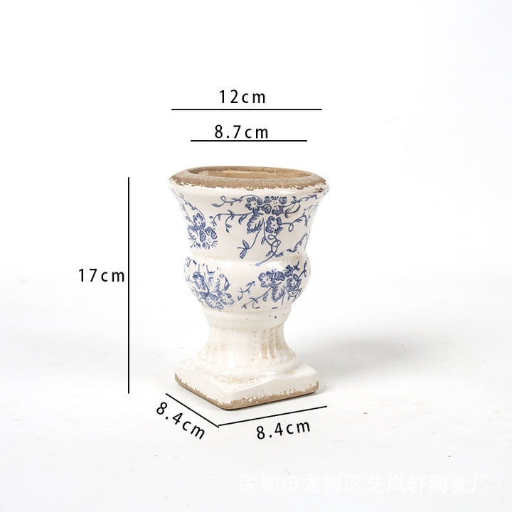 Floral Ceramic Planter Kalsten