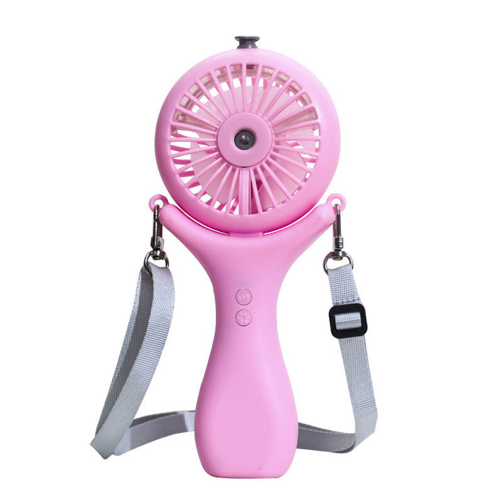 Women's Portable Mini Fan with Spray Function and Flexible Mounting System Kalsten