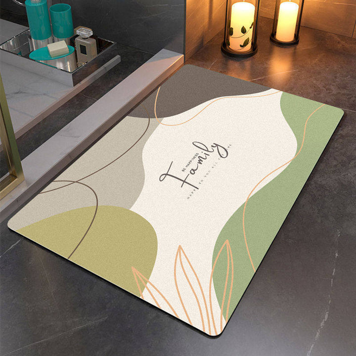 Artistic Abstract Bathroom Mat