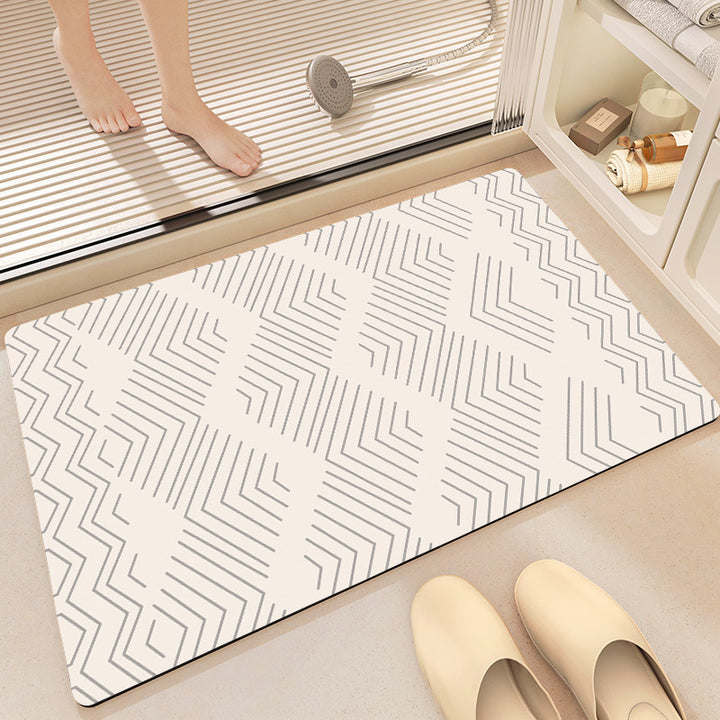 Artistic Cat-Themed Bath Mat Kalsten