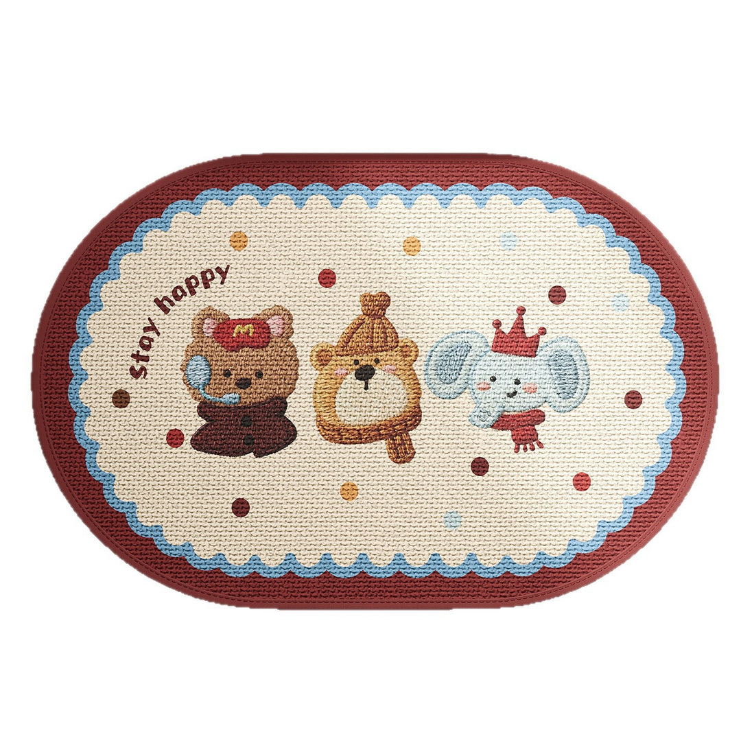 Playful Animal-Themed Welcome Mat Kalsten