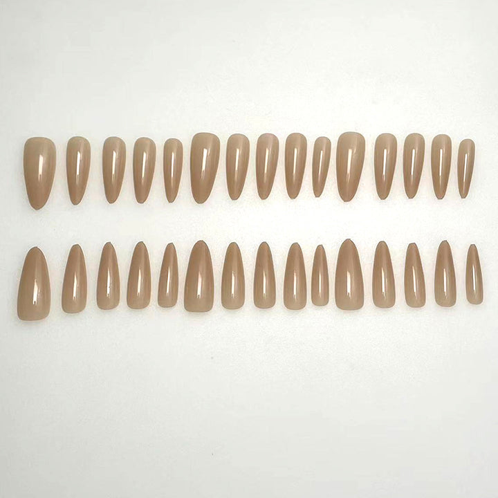 Elegant Glossy Almond-Shaped Acrylic Nails Kalsten