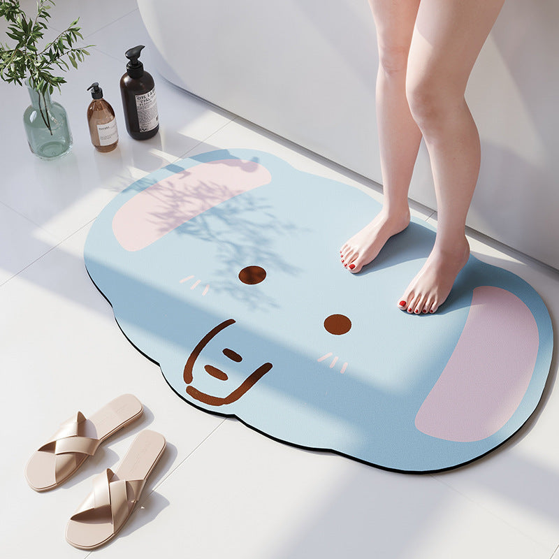 Cartoon Beer-Theme Soft Bath Mat
