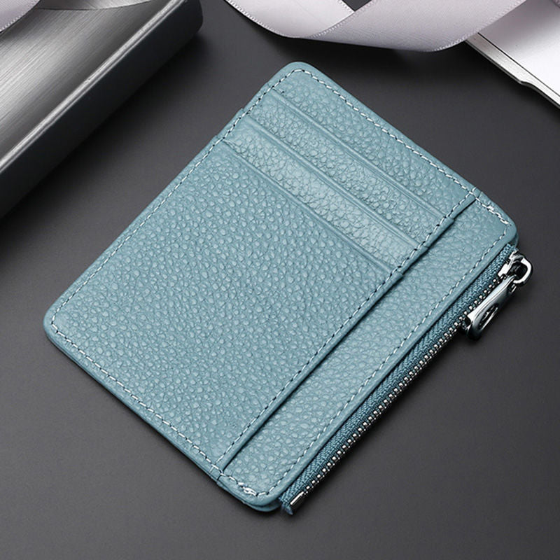 Premium Leather Zip-Around Card Case Kalsten