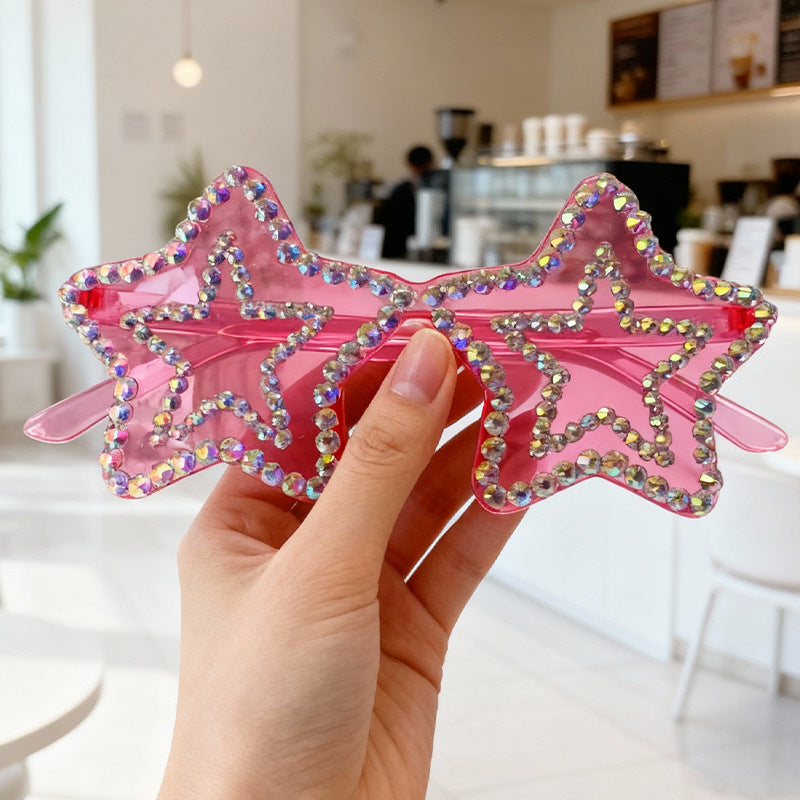 Star-Shaped Rhinestone Sunglasses Kalsten