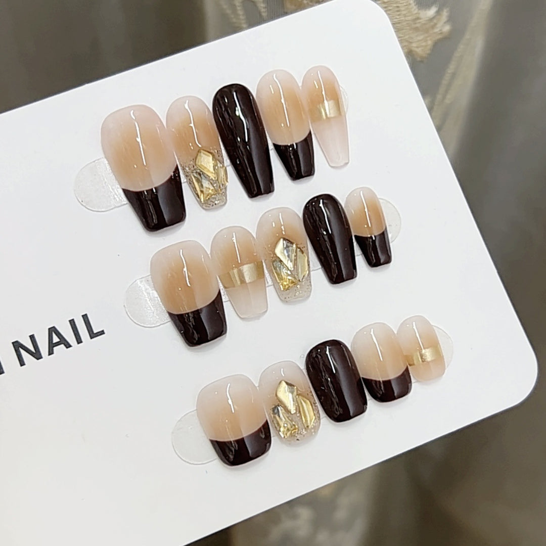 Artistic Ombre Press-On Nails Set Kalsten