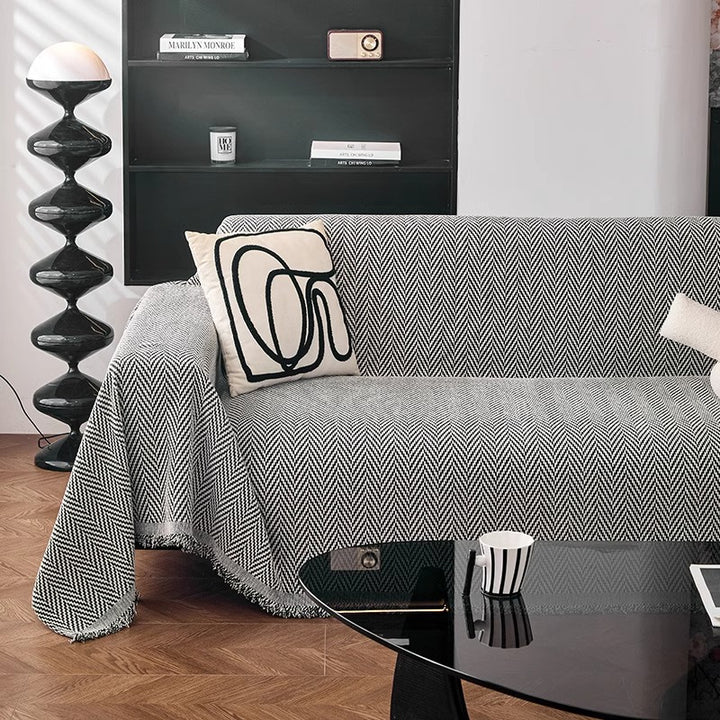 Herringbone Pattern Decorative Throw Blanket