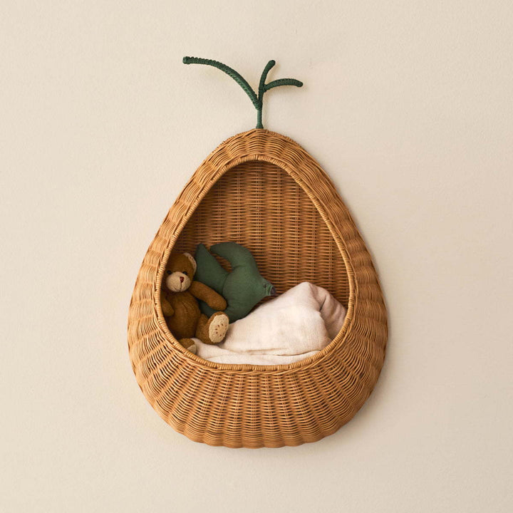 Decorative Woven Pear-Shaped Storage Basket Kalsten