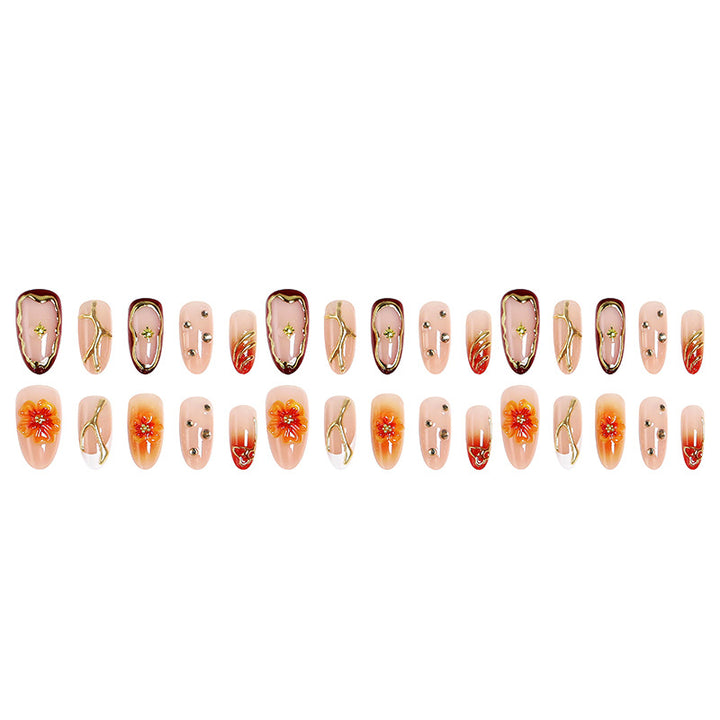 Do-it-Yourself artificial nails with floral designs Kalsten