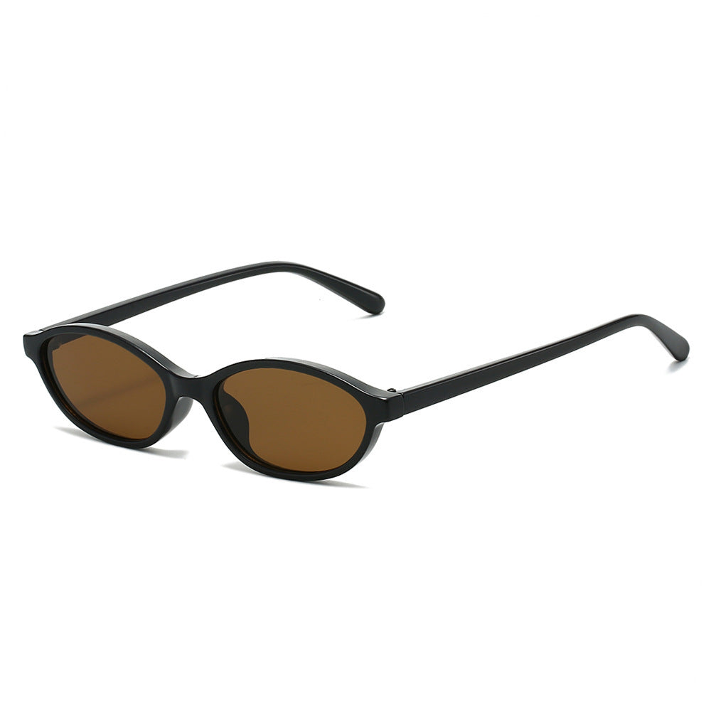 Retro-Inspired Slim Oval Sunglasses Kalsten