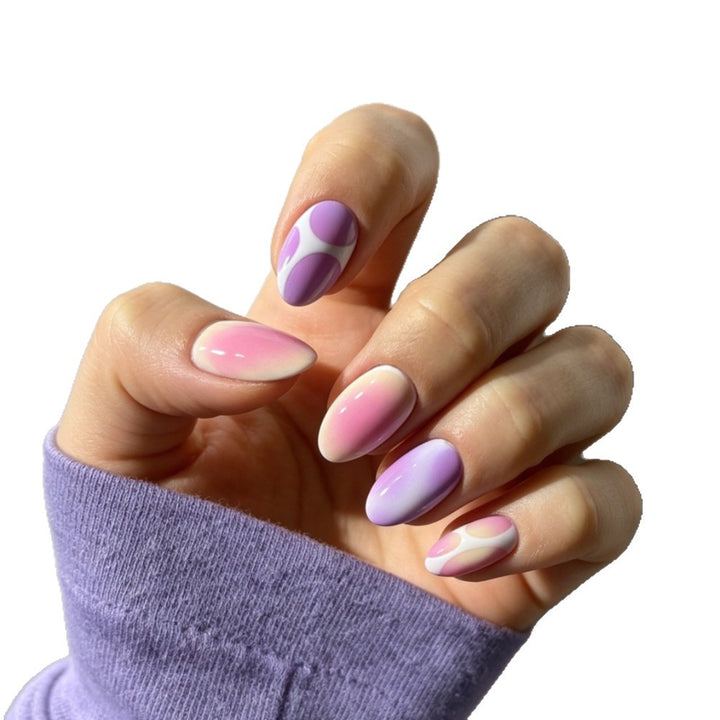 Artificial nails with floral gradient Kalsten