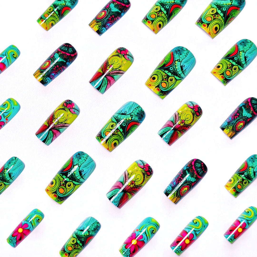 3D Artistic Floral Nail Art Kalsten