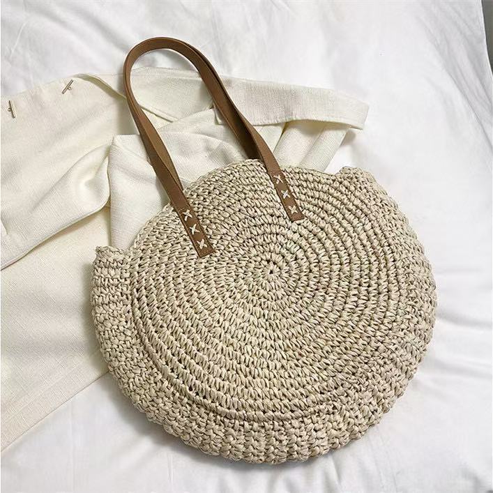 Round Macrame Beach Bag Kalsten