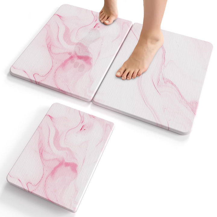 Luxury Marble Effect Bath Mat