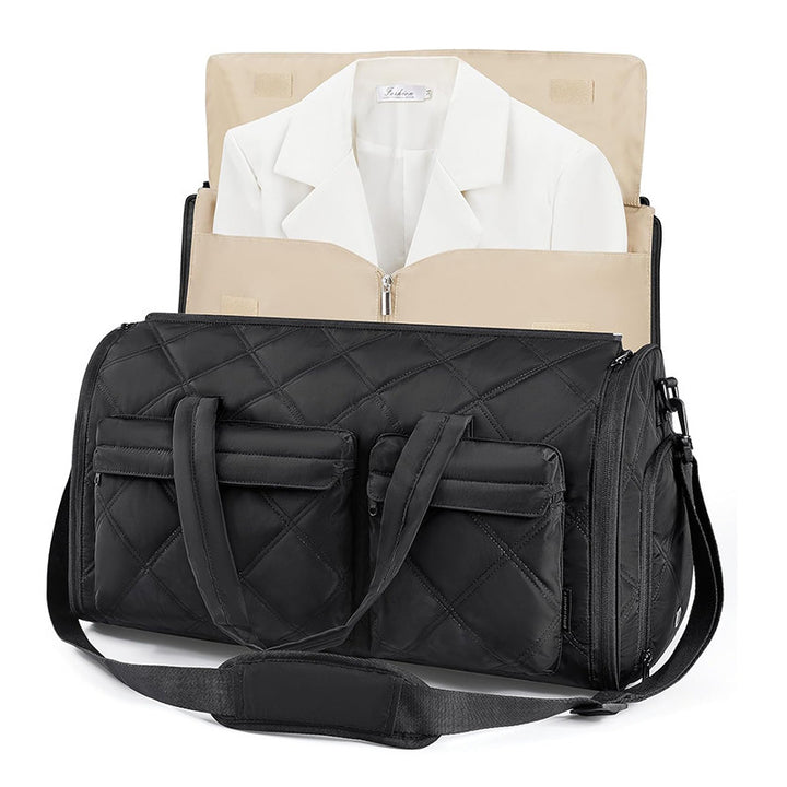 Elegant Travel Bag with Integrated Suit Compartment Kalsten